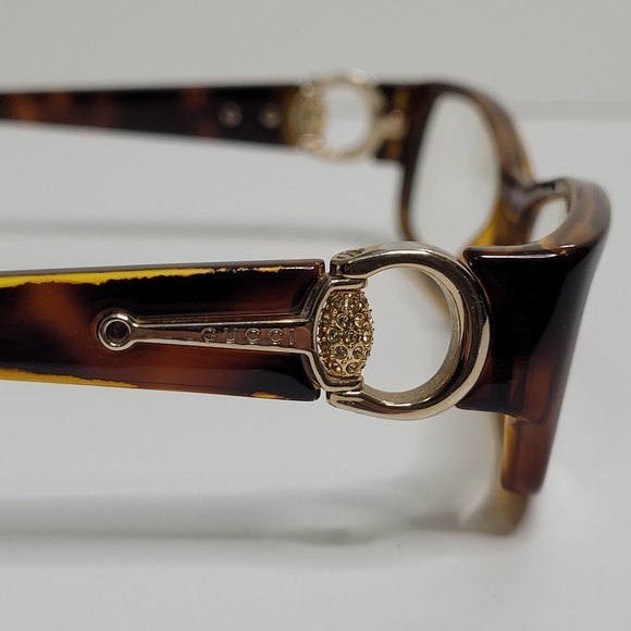 Gucci Accessories Gucci Gg324 Udo 54mm Brown Havana Gold Horsebit